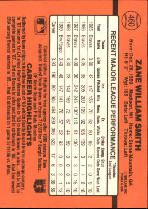 1990 Donruss Baseball "Main Set" Cards #241 to #480 - Picture 443 of 483