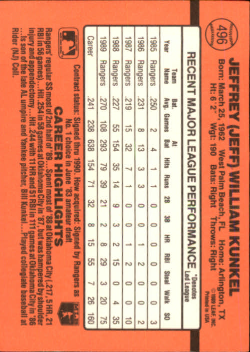 1990 Donruss Baseball "Main Set" Cards #481 to #716 - Picture 29 of 493