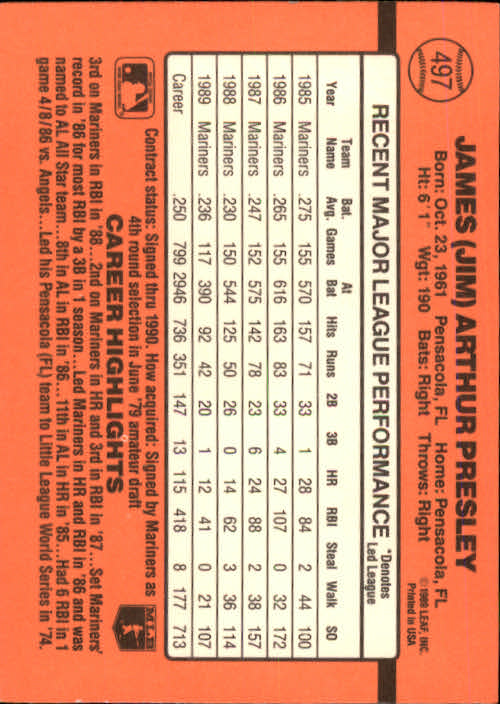 1990 Donruss Baseball "Main Set" Cards #481 to #716 - Picture 31 of 493