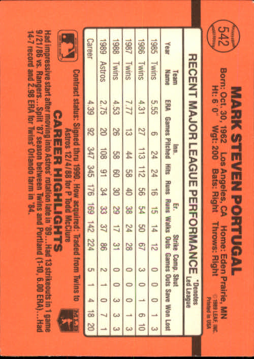 1990 Donruss Baseball "Main Set" Cards #481 to #716 - Picture 115 of 493