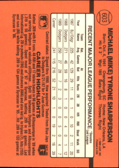 1990 Donruss Baseball "Main Set" Cards #481 to #716 - Picture 229 of 493