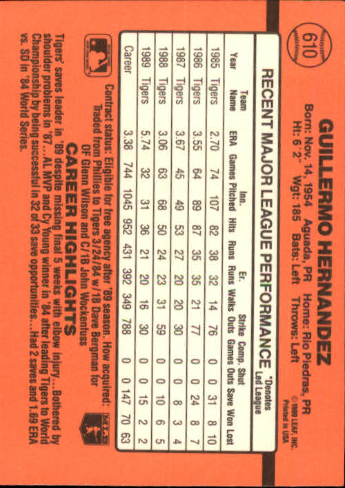 1990 Donruss Baseball "Main Set" Cards #481 to #716 - Picture 243 of 493