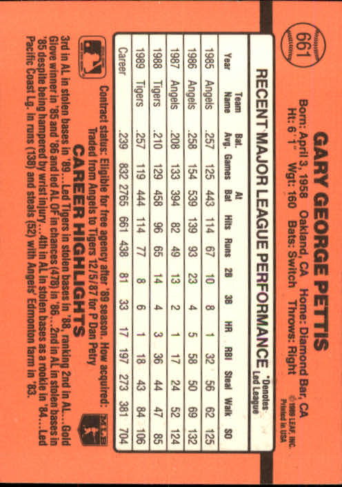 1990 Donruss Baseball "Main Set" Cards #481 to #716 - Picture 351 of 493