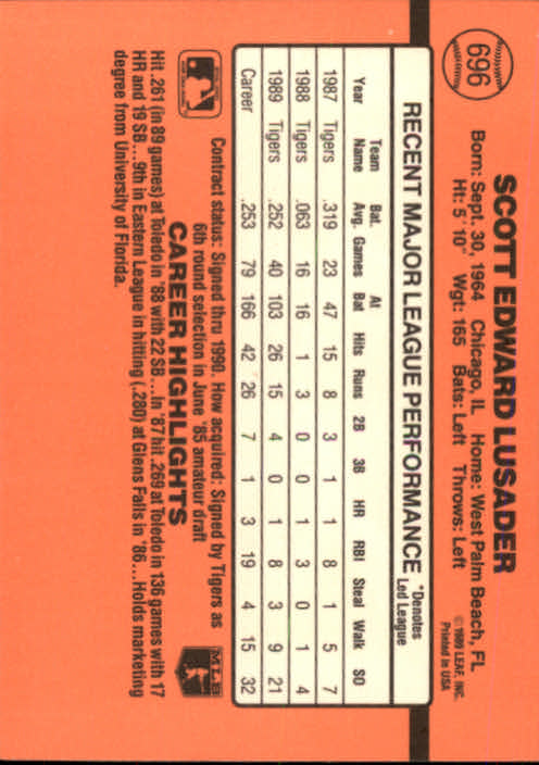 1990 Donruss Baseball "Main Set" Cards #481 to #716 - Picture 437 of 493