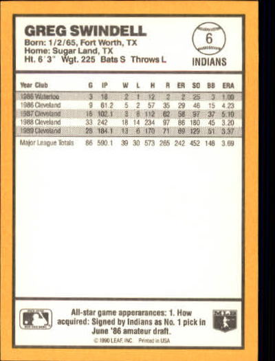 thumbnail 9  - 1990 Donruss Best AL Baseball #1-144 - Your Choice GOTBASEBALLCARDS