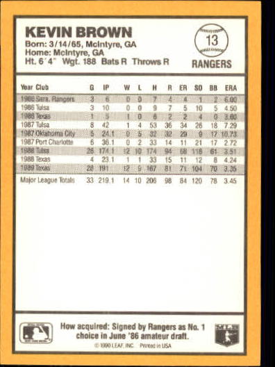 thumbnail 9  - 1990 Donruss Best AL Baseball Card Pick