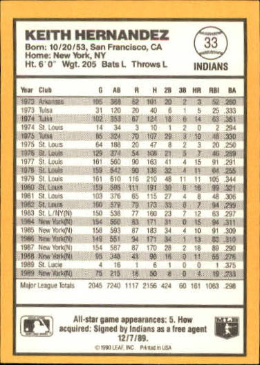thumbnail 59  - 1990 Donruss Best AL Baseball #1-144 - Your Choice GOTBASEBALLCARDS
