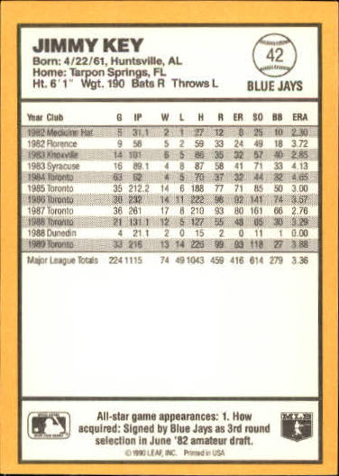 thumbnail 71  - 1990 Donruss Best AL Baseball #1-144 - Your Choice GOTBASEBALLCARDS