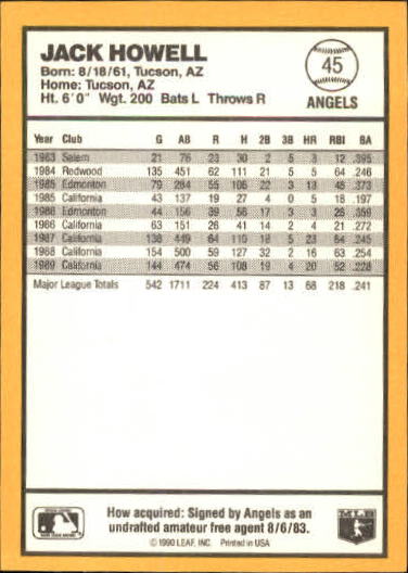 thumbnail 77  - 1990 Donruss Best AL Baseball #1-144 - Your Choice GOTBASEBALLCARDS