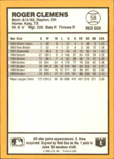 thumbnail 91  - 1990 Donruss Best AL Baseball #1-144 - Your Choice GOTBASEBALLCARDS