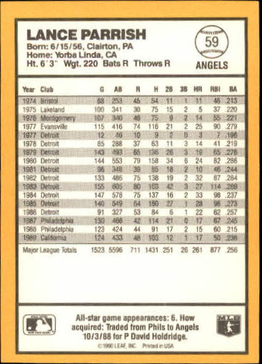 thumbnail 93  - 1990 Donruss Best AL Baseball #1-144 - Your Choice GOTBASEBALLCARDS