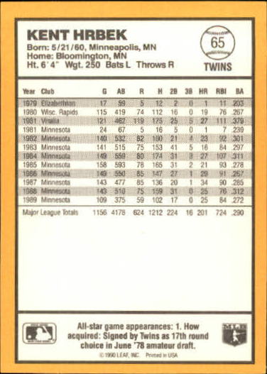 thumbnail 103  - 1990 Donruss Best AL Baseball #1-144 - Your Choice GOTBASEBALLCARDS