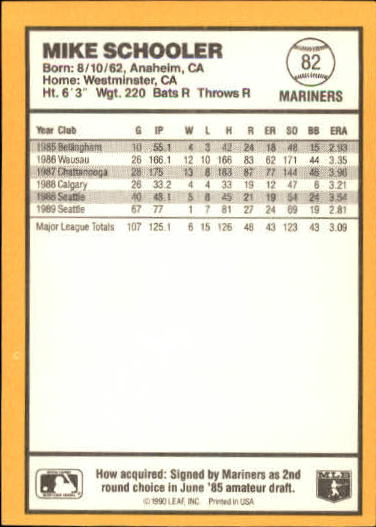 thumbnail 63  - 1990 Donruss Best AL Baseball Card Pick