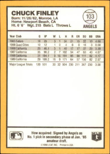 thumbnail 171  - 1990 Donruss Best AL Baseball #1-144 - Your Choice GOTBASEBALLCARDS