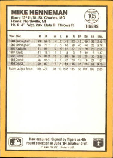thumbnail 79  - 1990 Donruss Best AL Baseball Card Pick