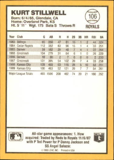 thumbnail 175  - 1990 Donruss Best AL Baseball #1-144 - Your Choice GOTBASEBALLCARDS