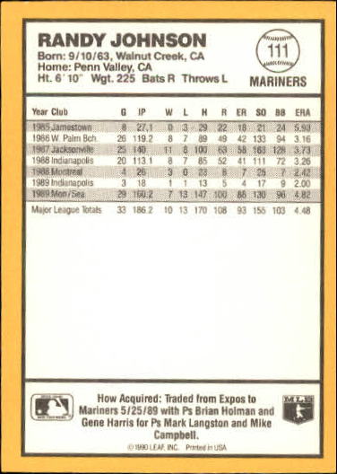 thumbnail 83  - 1990 Donruss Best AL Baseball Card Pick