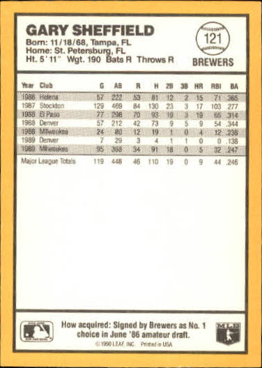 thumbnail 201  - 1990 Donruss Best AL Baseball #1-144 - Your Choice GOTBASEBALLCARDS
