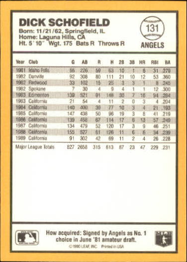 thumbnail 103  - 1990 Donruss Best AL Baseball Card Pick