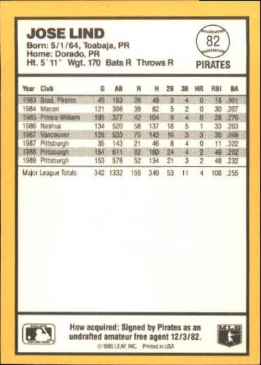 thumbnail 79  - 1990 Donruss Best NL Baseball #1-144 - Your Choice GOTBASEBALLCARDS