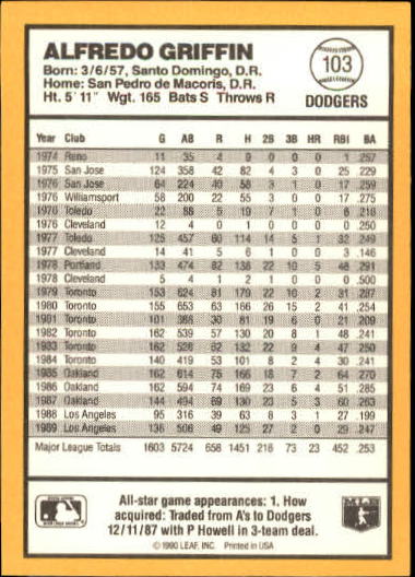 thumbnail 93  - 1990 Donruss Best NL Baseball #1-144 - Your Choice GOTBASEBALLCARDS