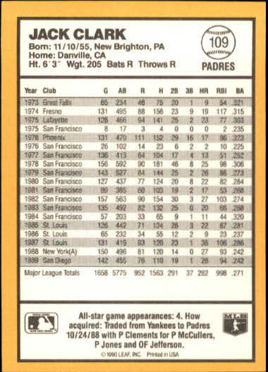 thumbnail 105  - 1990 Donruss Best NL Baseball #1-144 - Your Choice GOTBASEBALLCARDS