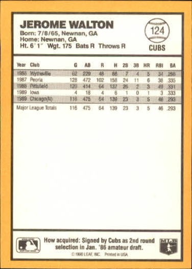 thumbnail 125  - 1990 Donruss Best NL Baseball #1-144 - Your Choice GOTBASEBALLCARDS
