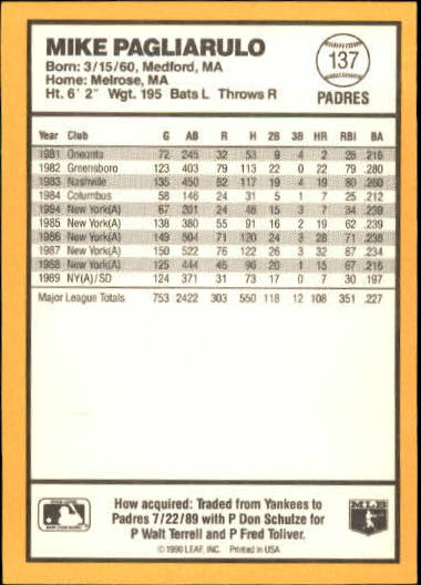 thumbnail 145  - 1990 Donruss Best NL Baseball #1-144 - Your Choice GOTBASEBALLCARDS