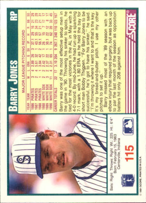 1991 Score Baseball Card Pick 1-249 - Picture 229 of 497