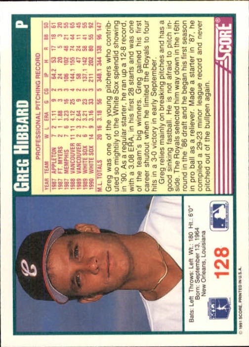 1991 Score Baseball Card Pick 1-249 - Picture 255 of 497