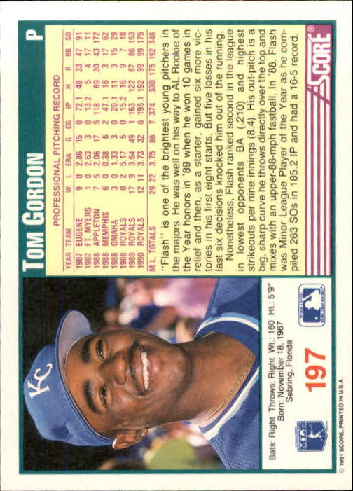 1991 Score Baseball Card Pick 1-249 - Picture 391 of 497