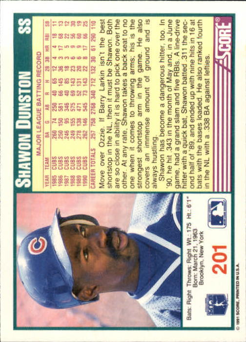 1991 Score Baseball Card Pick 1-249 - Picture 399 of 497