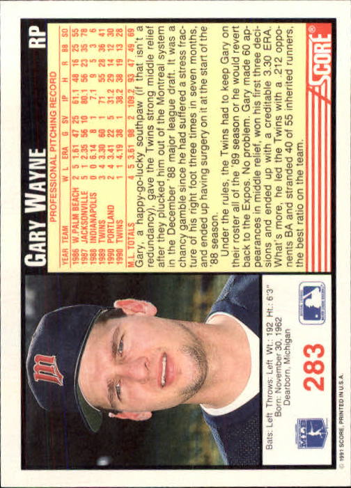 1991 Score Baseball Card Pick 250-497