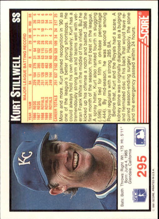 1991 Score Baseball Card Pick 250-497