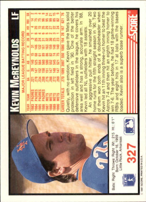 1991 Score Baseball Card Pick 250-497