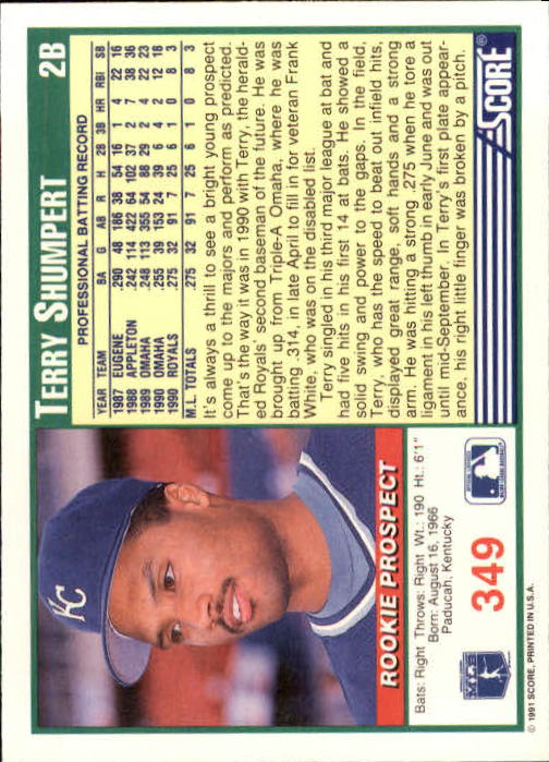 1991 Score Baseball Card Pick 250-497