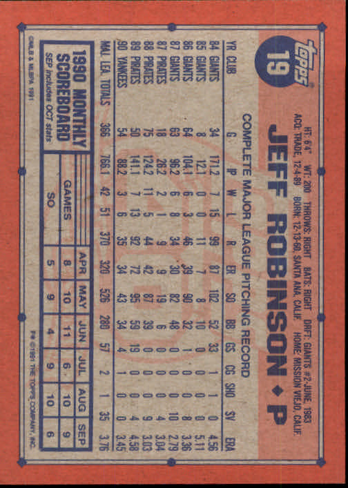 1991 Topps Baseball Card Pick 2-242 - Picture 37 of 473