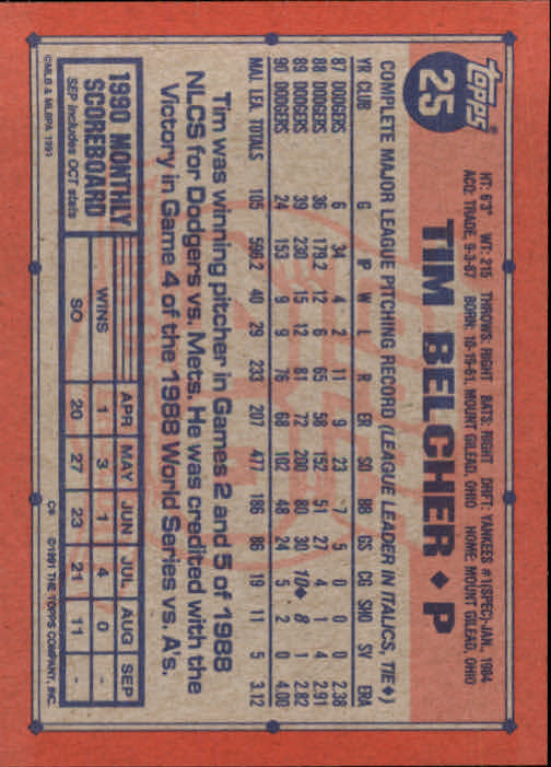 1991 Topps Baseball Card Pick 2-242 - Picture 49 of 473