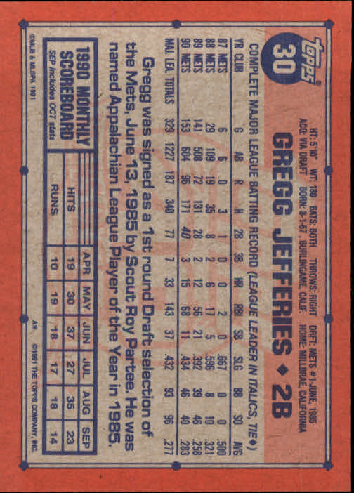 1991 Topps Baseball Card Pick 2-242 - Picture 59 of 473