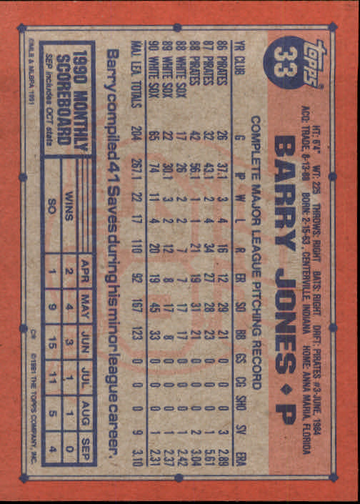 1991 Topps Baseball Card Pick 2-242 - Picture 65 of 473