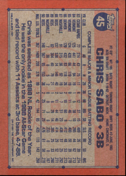 1991 Topps Baseball Card Pick 2-242 - Picture 89 of 473