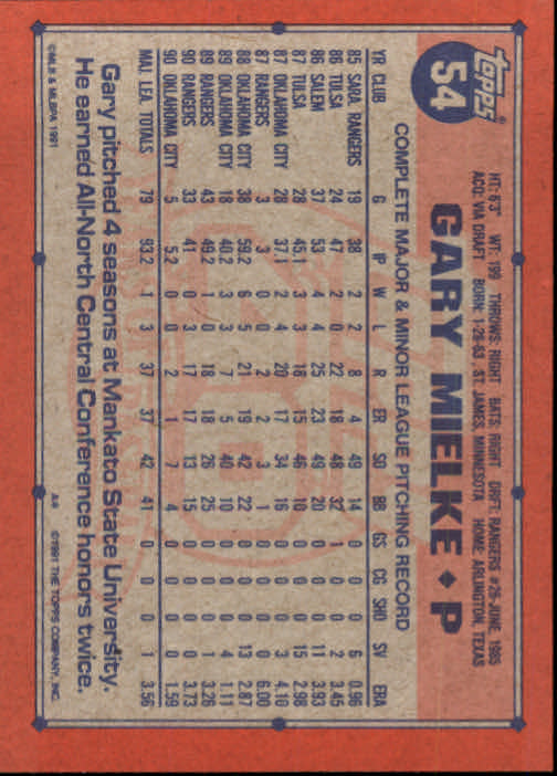 1991 Topps Baseball Card Pick 2-242 - Picture 105 of 473