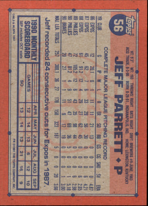 1991 Topps Baseball Card Pick 2-242 - Picture 109 of 473
