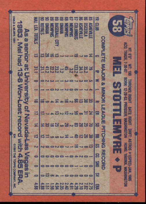 1991 Topps Baseball Card Pick 2-242 - Picture 113 of 473