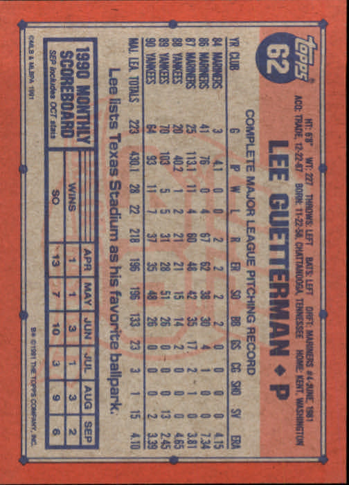 1991 Topps Baseball Card Pick 2-242 - Picture 121 of 473