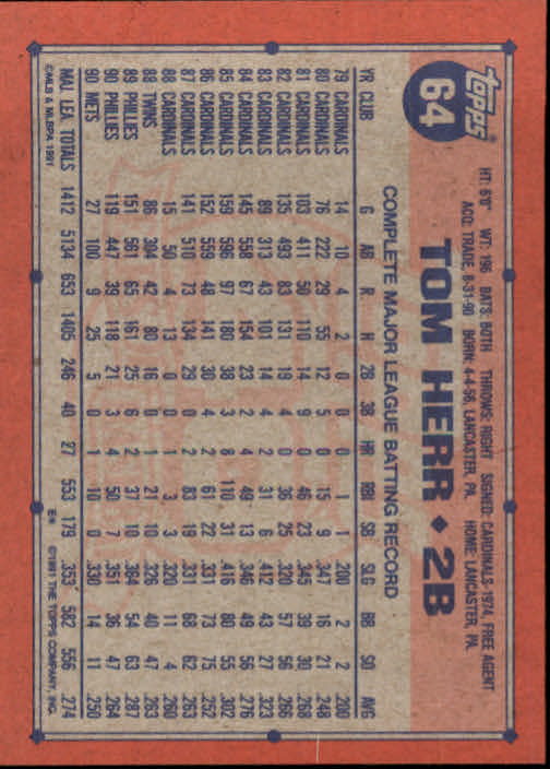 1991 Topps Baseball Card Pick 2-242 - Picture 125 of 473