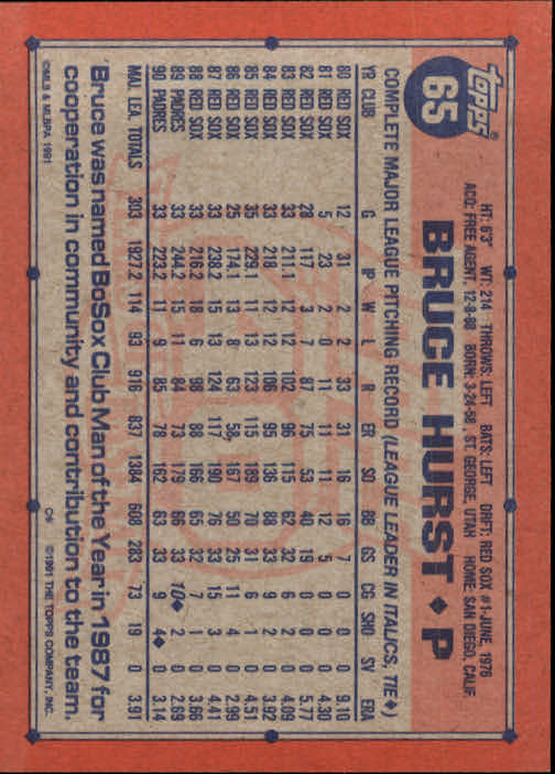 1991 Topps Baseball Card Pick 2-242 - Picture 127 of 473