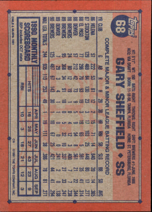1991 Topps Baseball Card Pick 2-242 - Picture 133 of 473