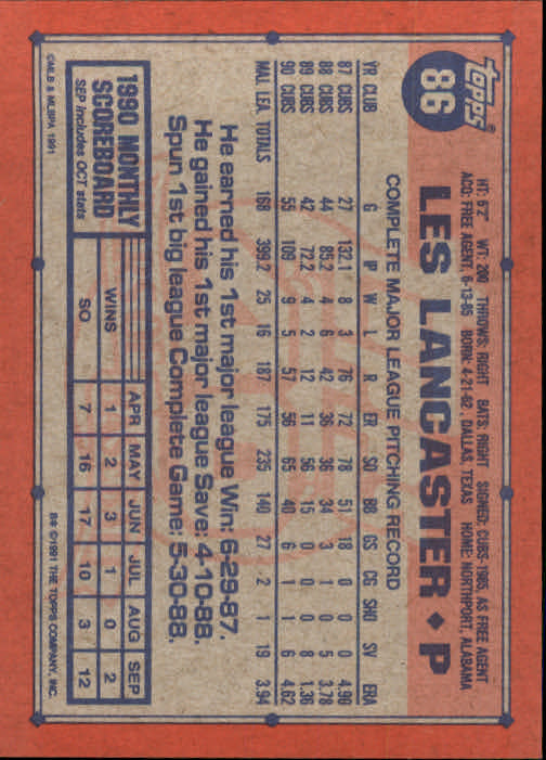 1991 Topps Baseball Card Pick 2-242 - Picture 169 of 473