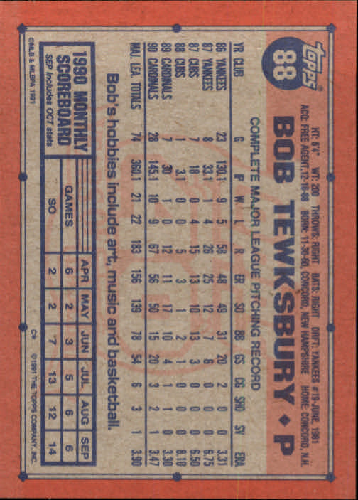 1991 Topps Baseball Card Pick 2-242 - Picture 173 of 473